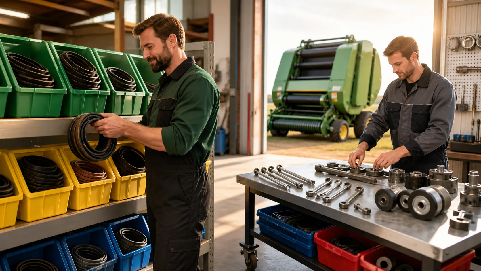 How to Organize Baler Belts and Accessories for Shop Repairs